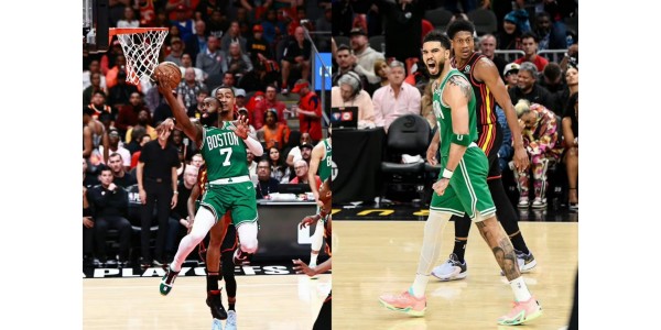 Celtics-duoen Jaylen Brown og Jayson Tatum
